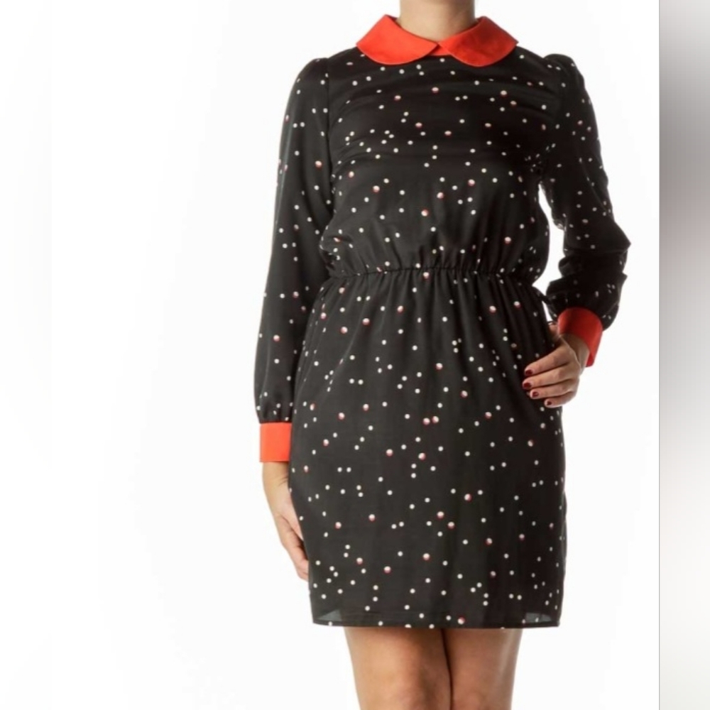Size Large Polka-Dot Dress with Peter Pan Collar, Collective Concepts